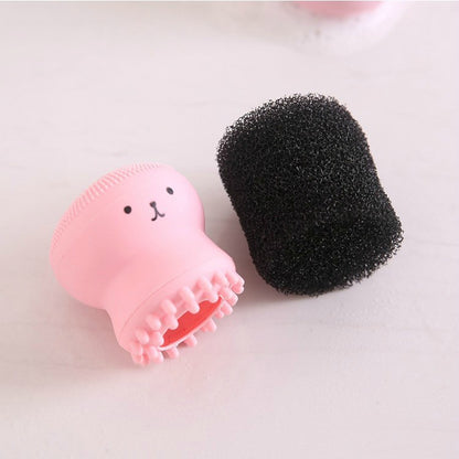 Cartoon Octopus Silicone Face Cleansing Brush