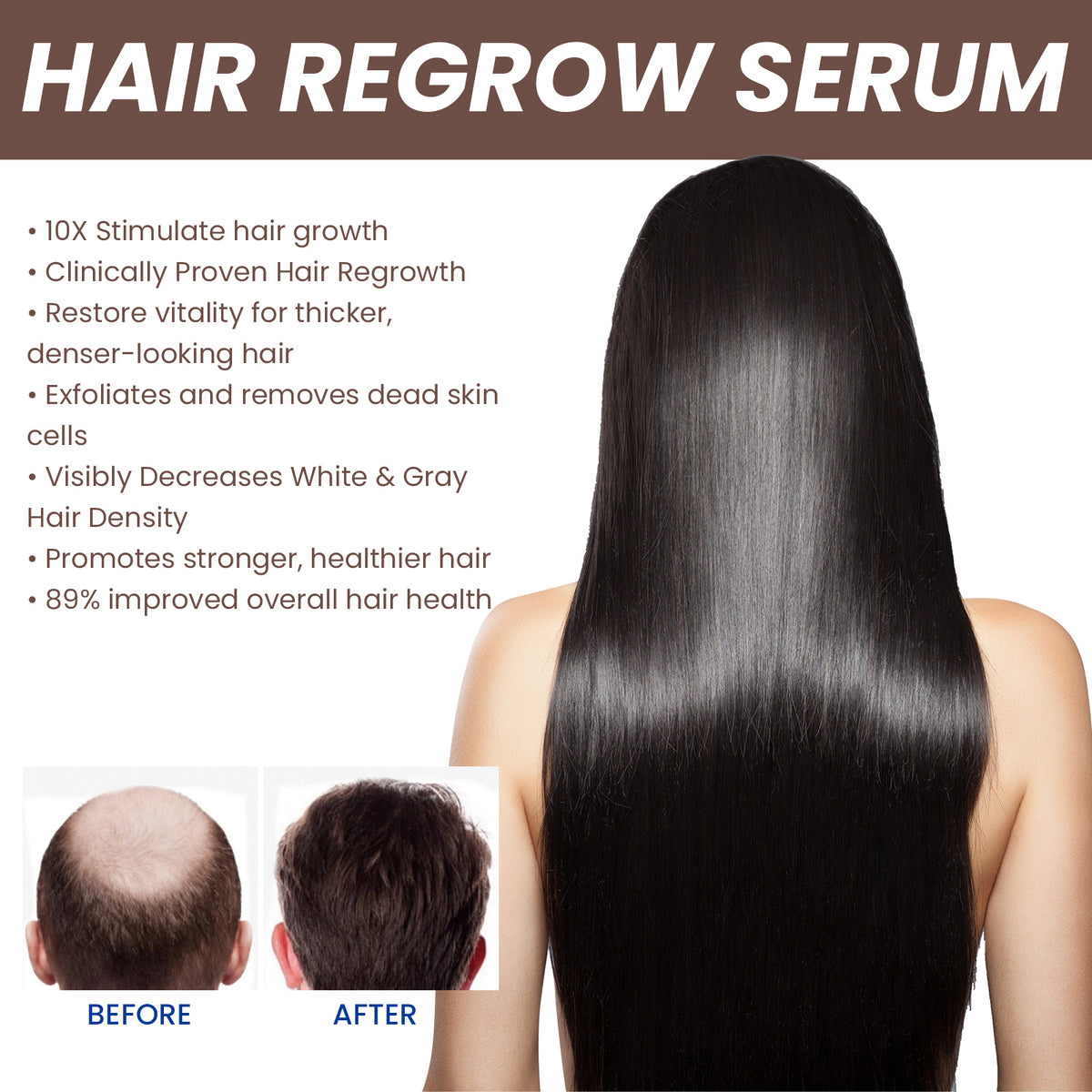 EELHOE Essence fortifiante pour cheveux pour des racines nourries