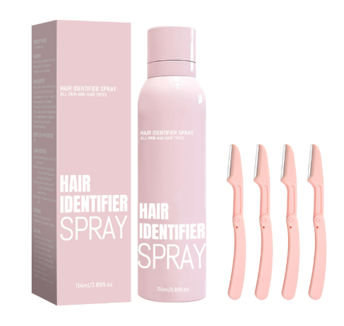 Spray identifiant les poils pour une épilation douce du visage