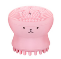 Brosse nettoyante pour le visage en silicone en forme de pieuvre de dessin animé