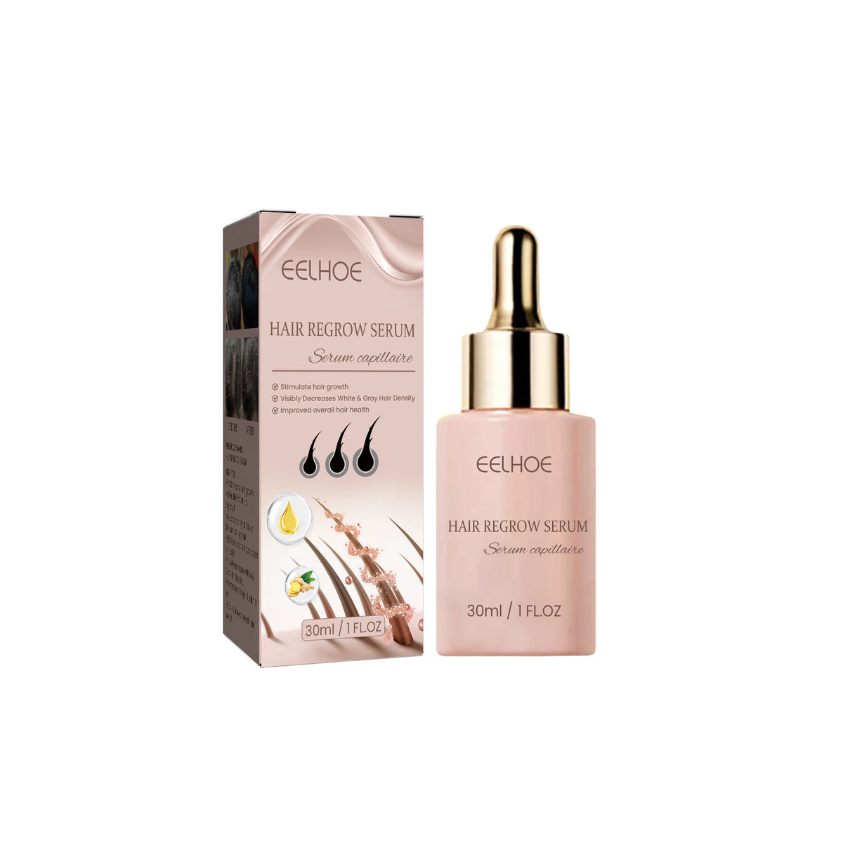 EELHOE Essence fortifiante pour cheveux pour des racines nourries