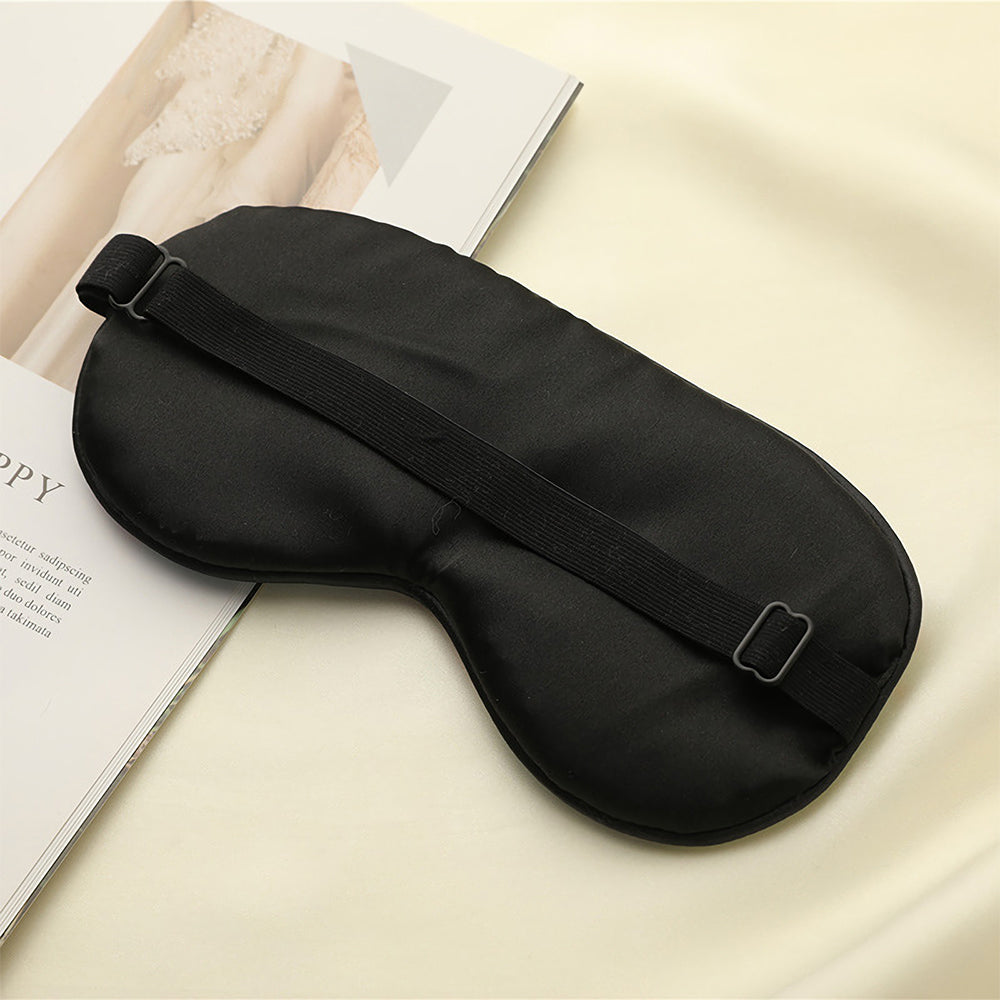 Masque de nuit en soie à imprimé grue - Design portable