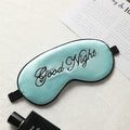 Masque de nuit en soie brodée avec aération réglable