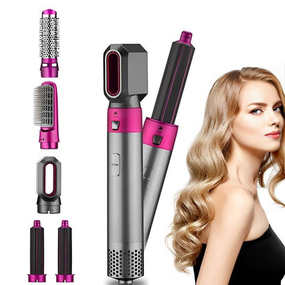 5-in-1 Automatic Hot Air Comb for Curling & Straightening