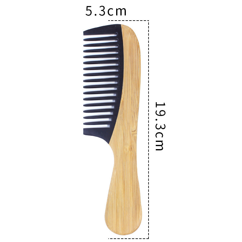 Peigne en bambou pour femme - Design en bois antistatique