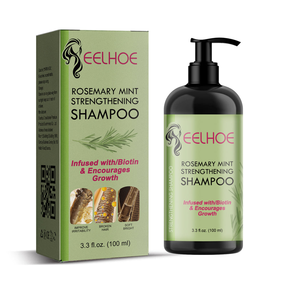 EELHOE Shampooing au romarin et à la menthe pour cheveux secs et frisottants