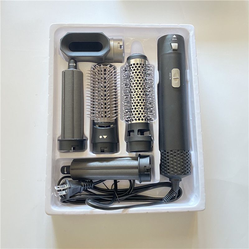 Peigne à air chaud automatique 5-en-1 pour boucler et lisser