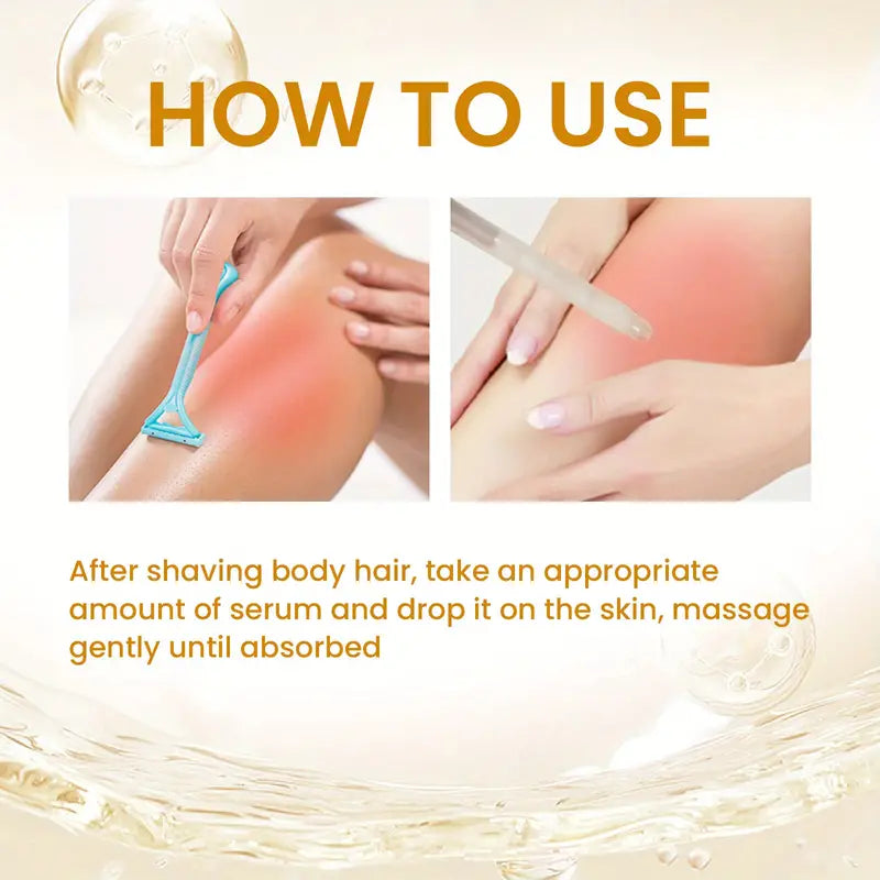 Sérum pour les poils de la zone bikini pour soulager les irritations et lisser la peau