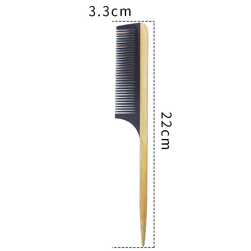 Peigne en bambou pour femme - Design en bois antistatique