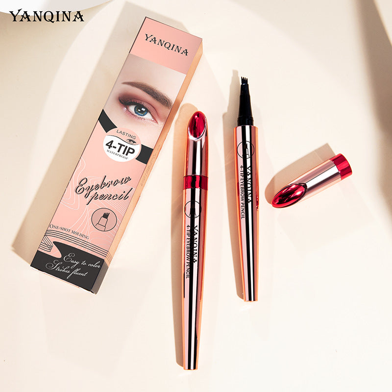 Crayon à sourcils liquide imperméable YANQINA pour les sourcils