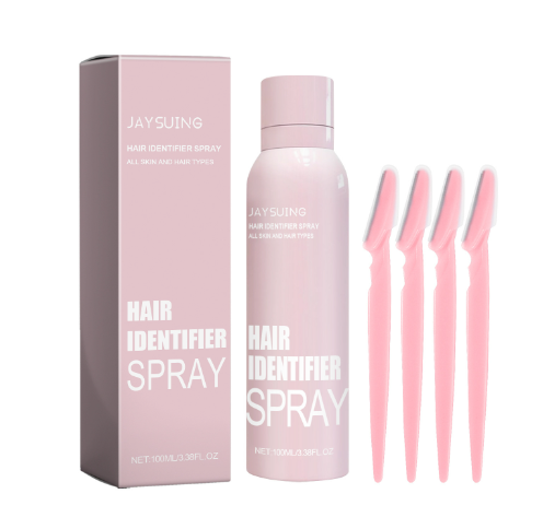 Spray identifiant les poils pour une épilation douce du visage
