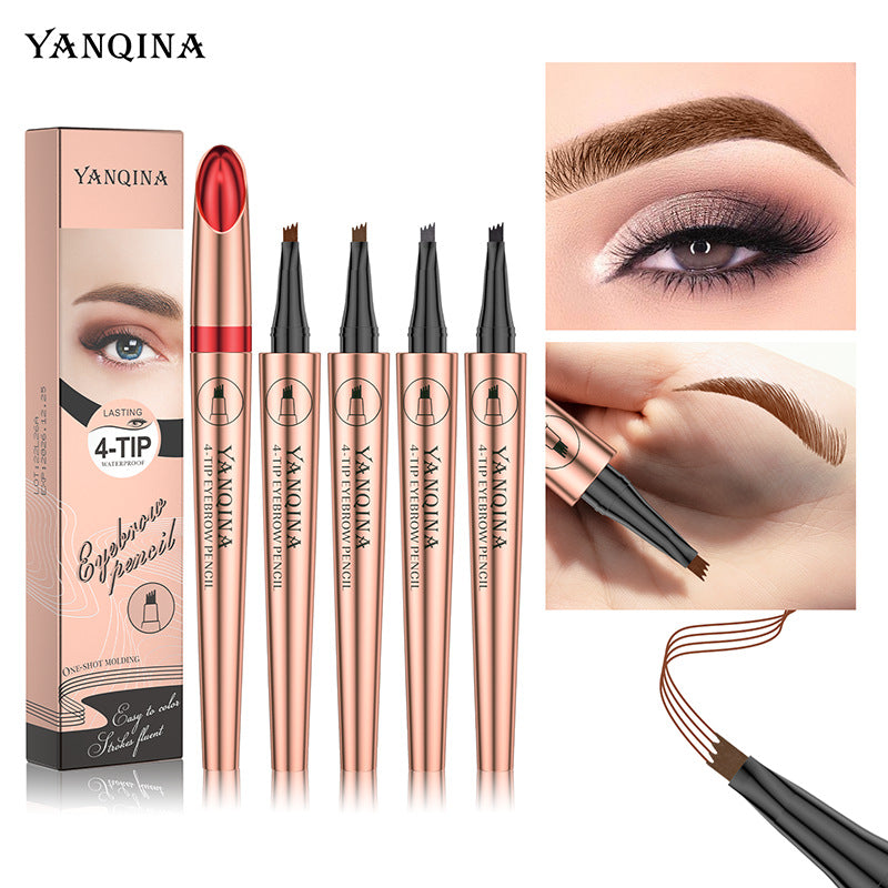Crayon à sourcils liquide imperméable YANQINA pour les sourcils