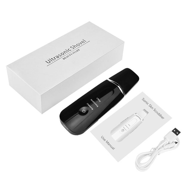 Nettoyant facial à ultrasons avec dispositif d'aspiration des pores