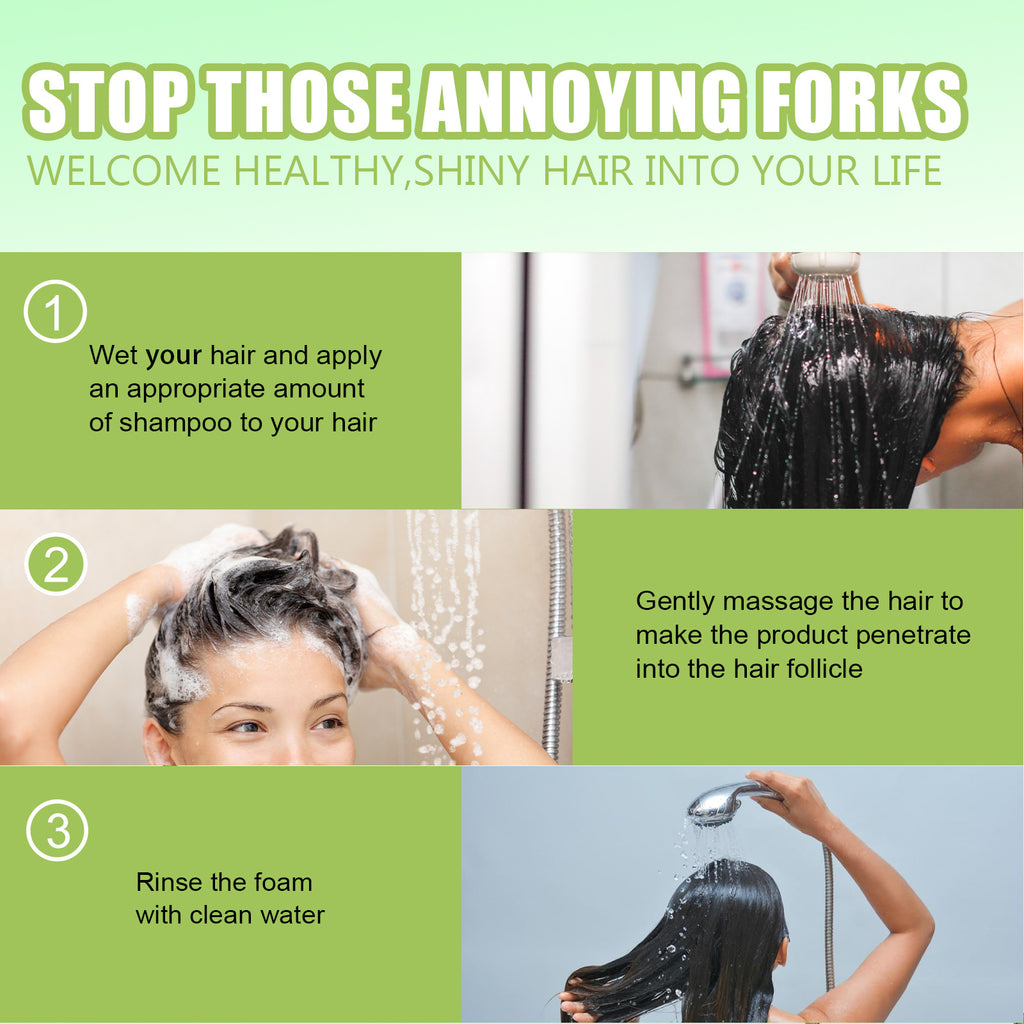 EELHOE Shampooing au romarin et à la menthe pour cheveux secs et frisottants