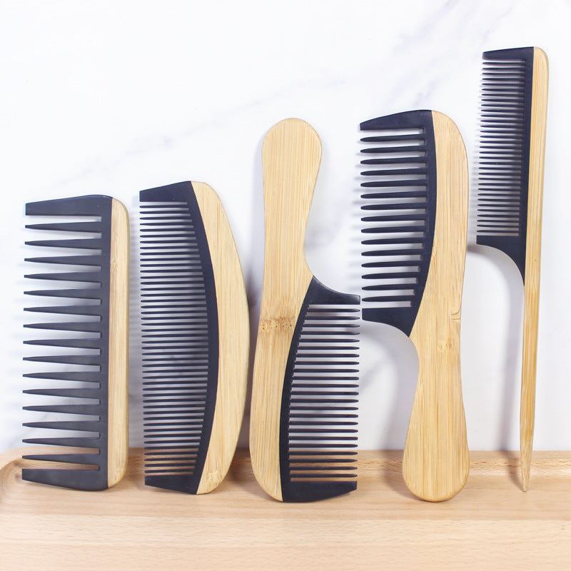Peigne en bambou pour femme - Design en bois antistatique